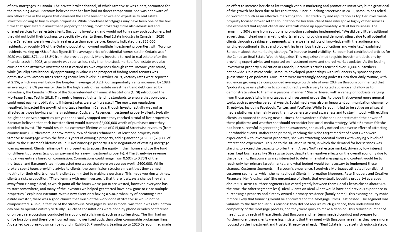 Reccomdation and action plan for the case study