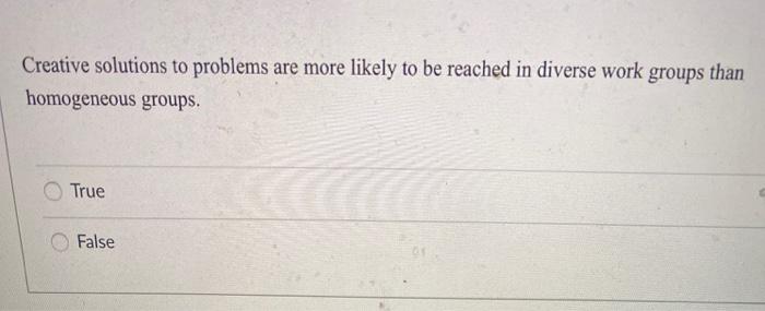 Creative solutions to problems are more likely to