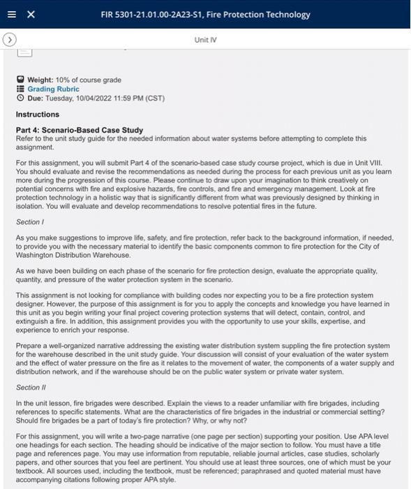 Weight: 10% of course grade : Grading Rubric (1)