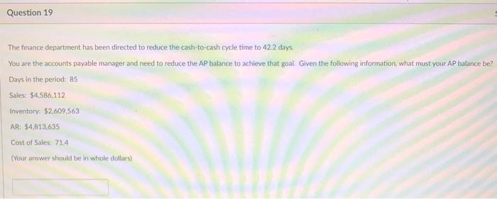 The finance department has been directed to