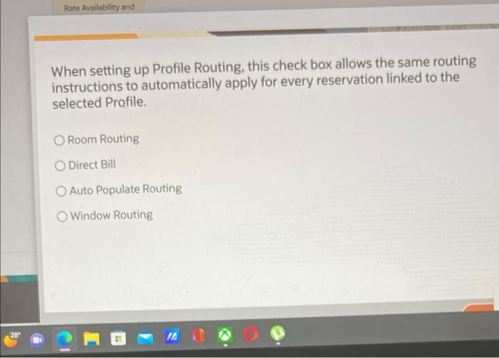 When setting up Profile Routing, this check box
