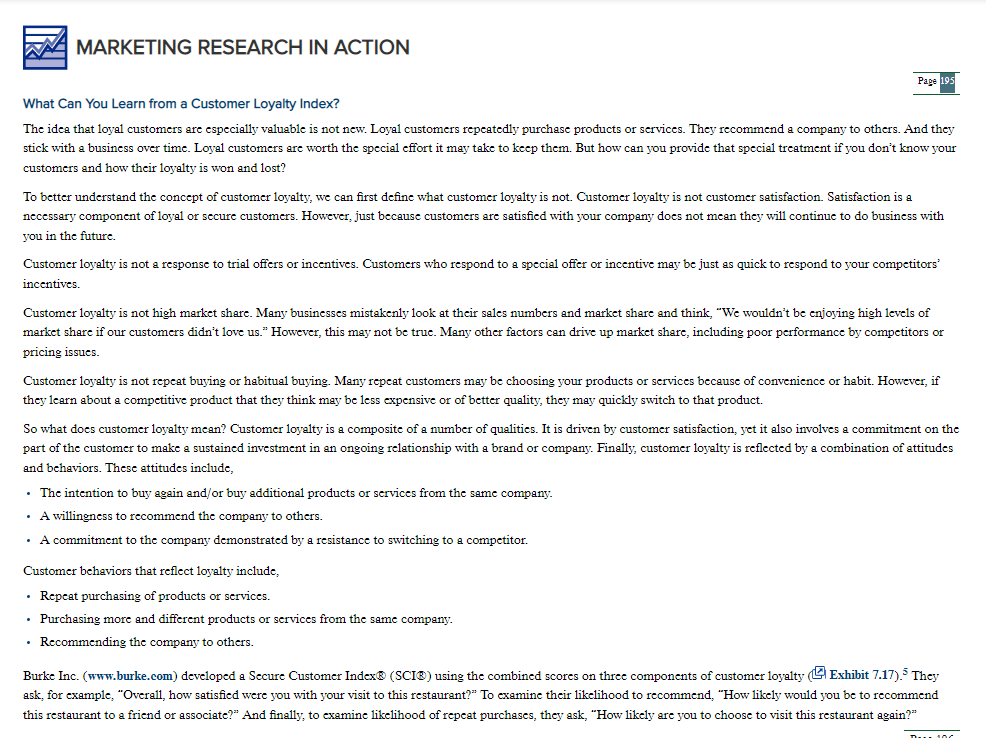 What Can You Learn from a Customer Loyalty Index?
