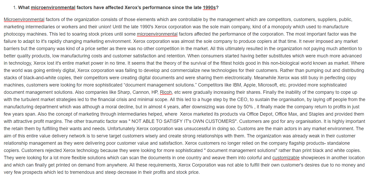 Summarize the answer for all 5 questions between