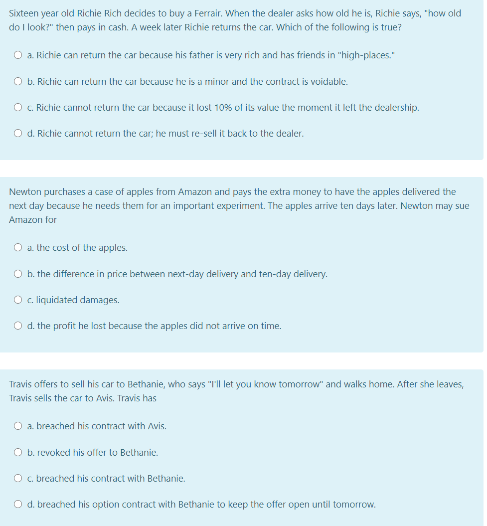 Sixteen year old Richie Rich decides to buy a