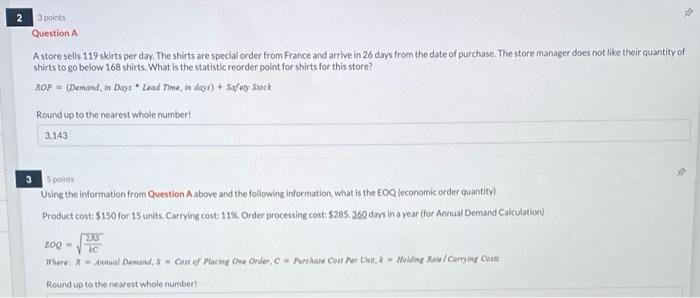 i need the answer to question 3 please 3 points