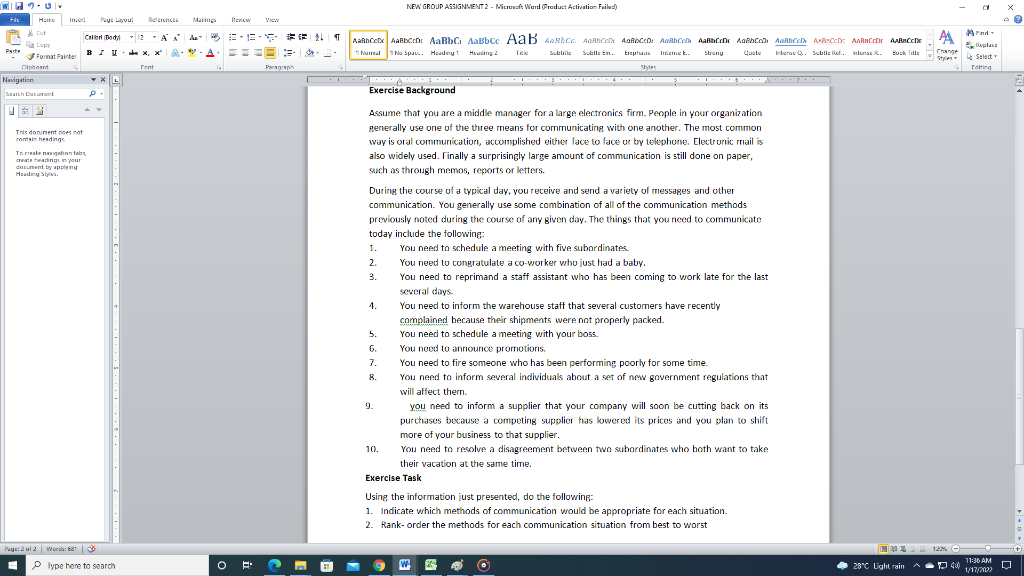 WIU NEW GROUP ASSIGNMENT 2 - Microsoft Word