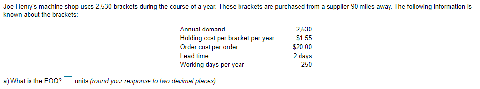 Please solve step by step all the sections that