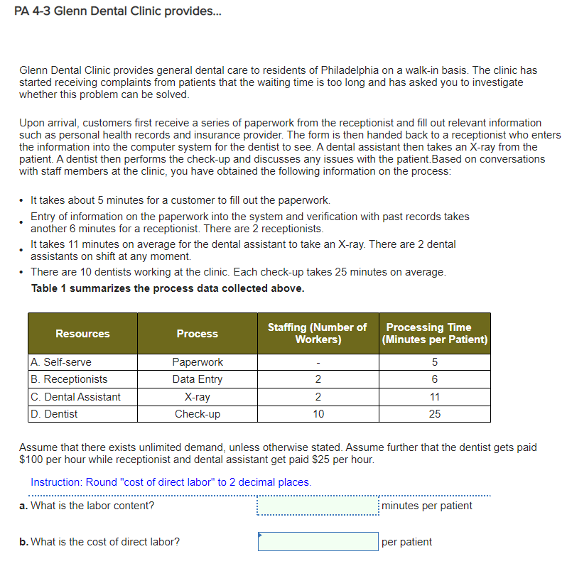 PA 4-3 Glenn Dental Clinic provides... Glenn