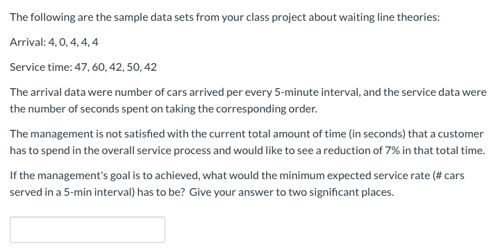 The following are the sample data sets from your