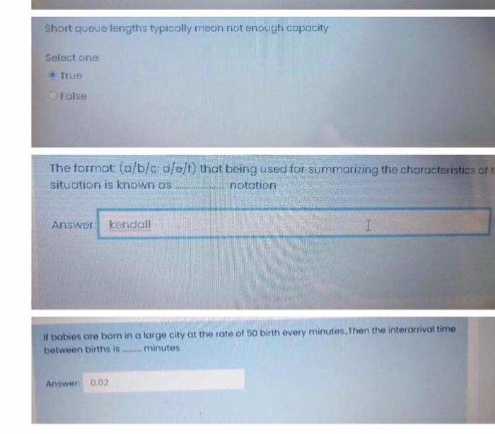 operations research2 questions please answer