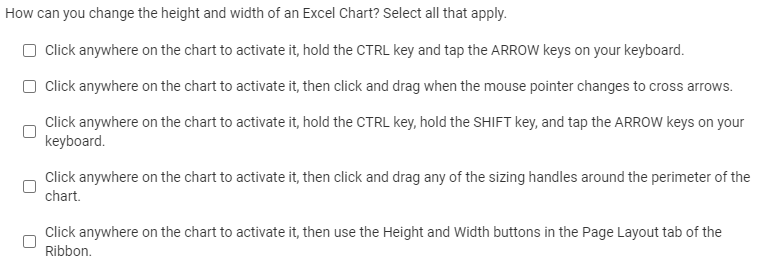 How can you change the height and width of an
