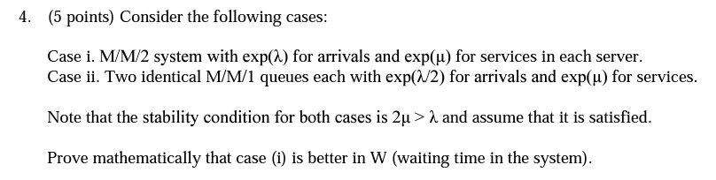 (5 points) Consider the following cases: Case i.