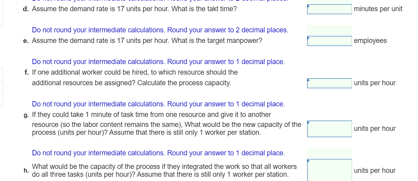 Consider a process consisting of three resources.