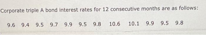 Corporate triple A bond interest rates for 12
