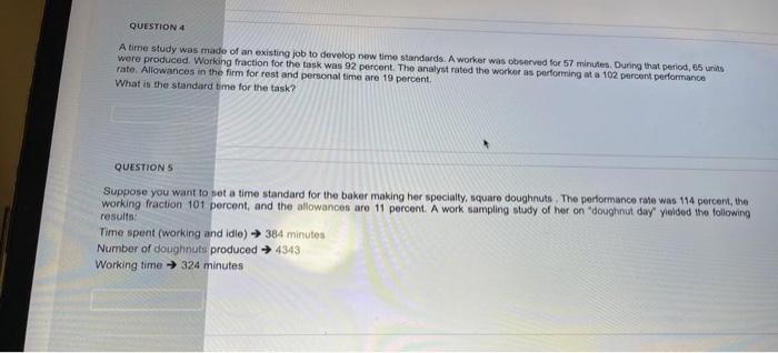 A worker was producing a product for which the