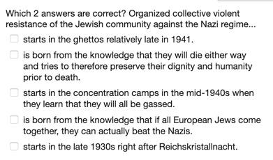 Which 2 answers are correct? Organized collective