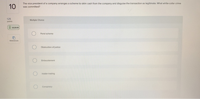 10 The vice president of a company arranges a