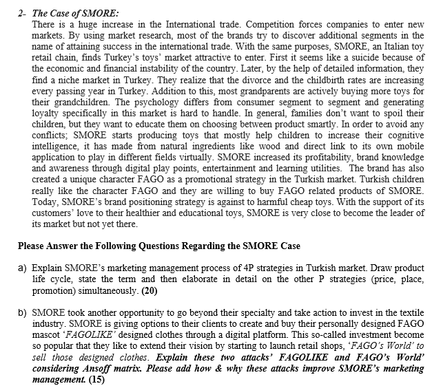 2- The Case of SMORE: There is a huge increase in