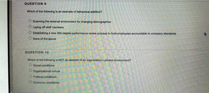 QUESTIONS Which of the following is an example of