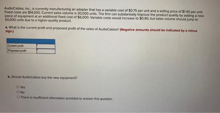 AudioCables, Inc., is currently manufacturing an