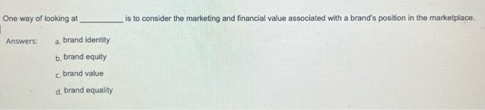 When selecting a target market among various