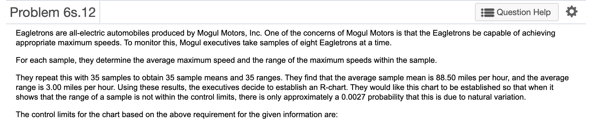 UCL Subscript Upper R overbar UCLR = _____ miles