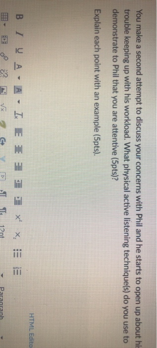 You make a second attempt to discuss your