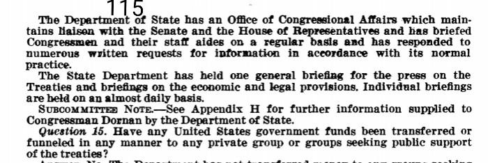 115 The Department of State has an Office of