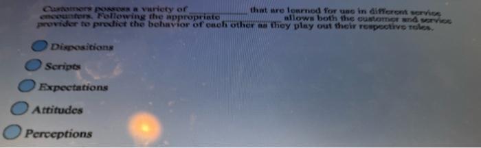 Omers a variety of that are learned for use in