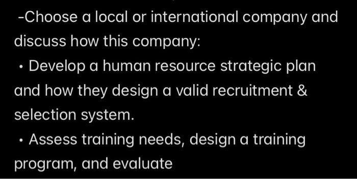 report 500 words -Choose a local or international