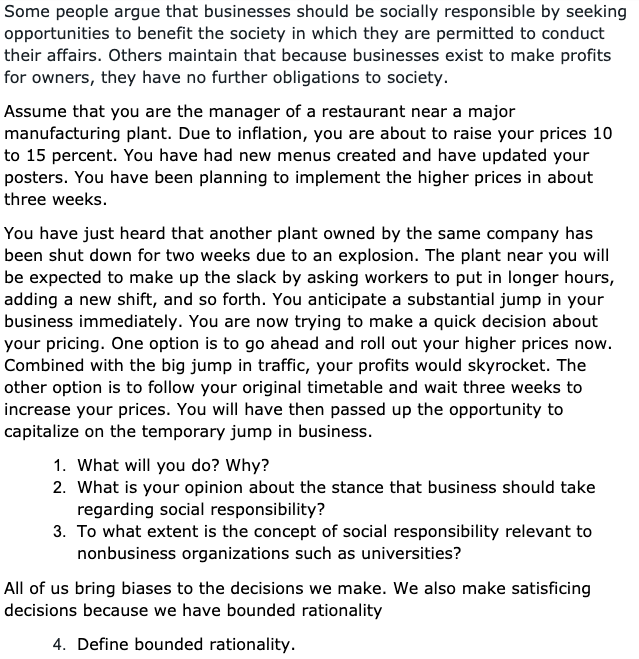 Some people argue that businesses should be