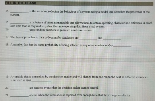 fill in the blank FILL IN THE BLANK Is the act of