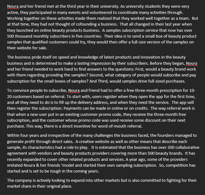 Noura and her friend met at the third year in