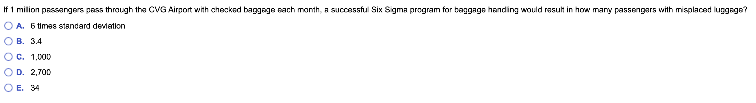 If 1 million passengers pass through the CVG