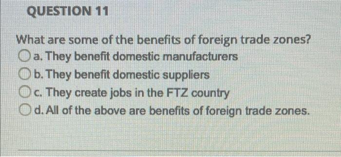 QUESTION 11 What are some of the benefits of