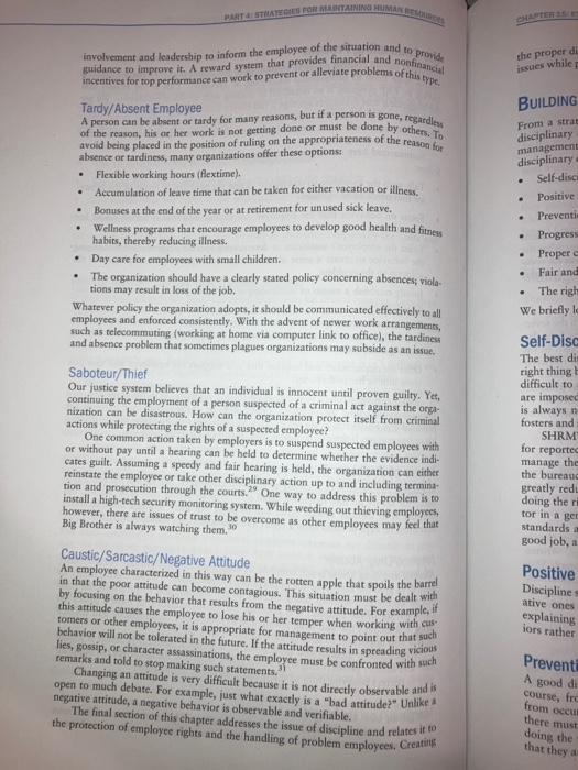 Question 8: What are four different types of