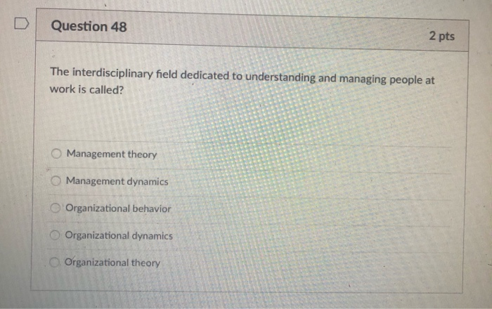 At its most basic, a person's behavior can be