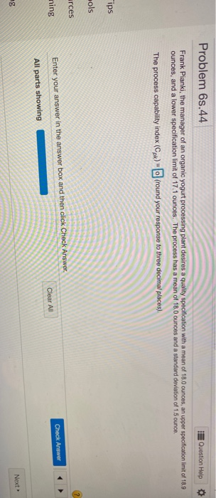 Problem 65.44 E Question Help Frank Pianki, the