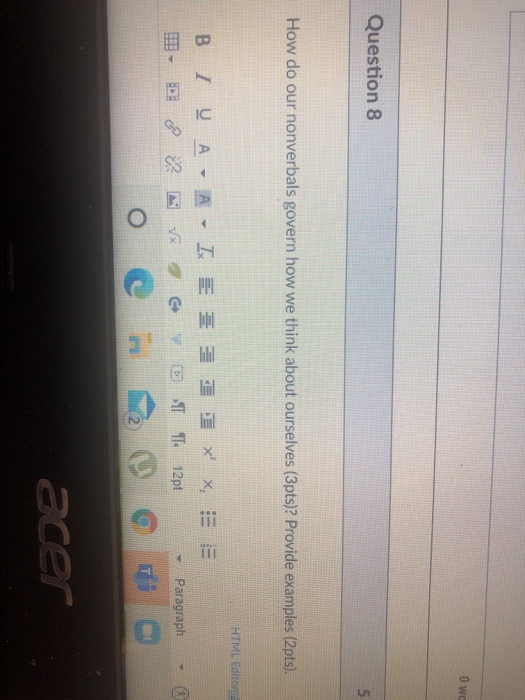 Owc Question 8 5 How do our nonverbals govern how