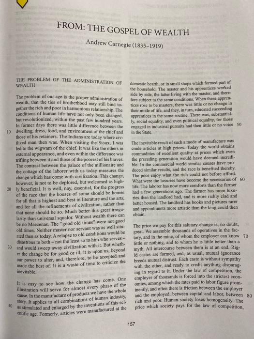 Carnegie & Tawney What are Carnegie's