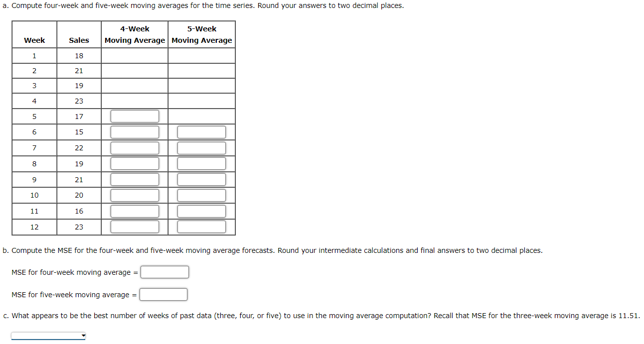 a) 3 b) 4 c) 5 Problem 15-07 (Algorithmic) Refer