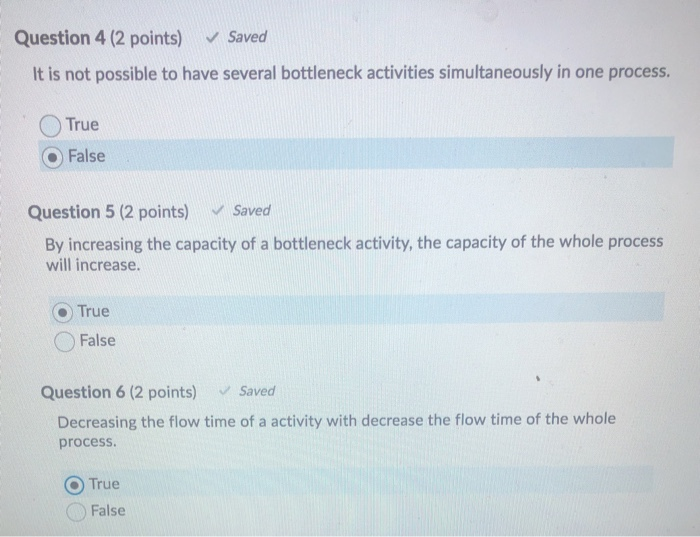 Question 4 (2 points) Saved It is not possible to