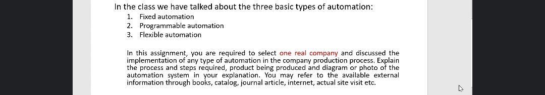 In the class we have talked about the three basic