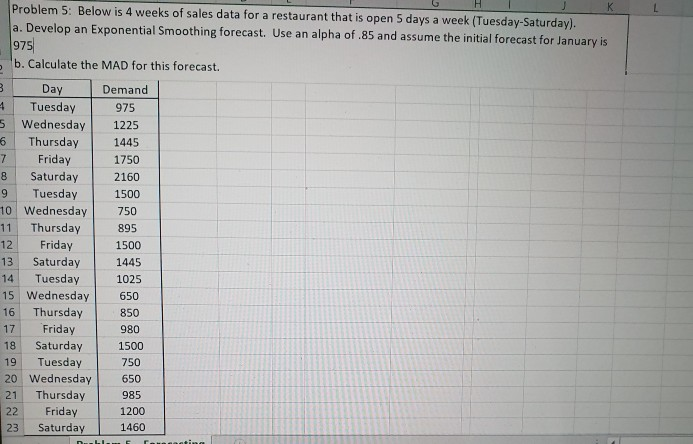1) 2) A B C D E F G H 1 B) Calculate the Tracking