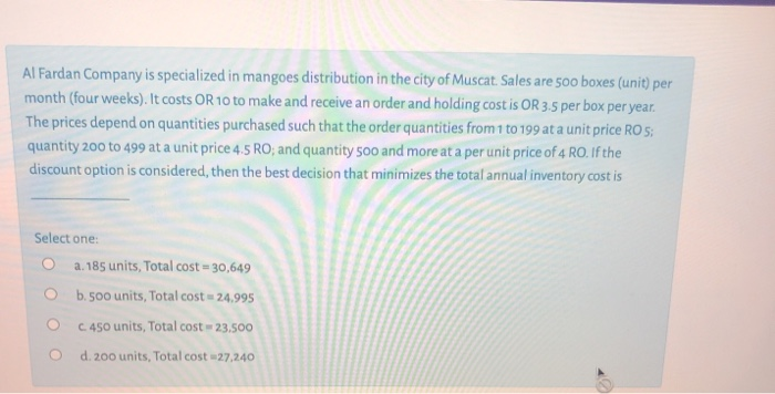 Al Fardan Company is specialized in mangoes