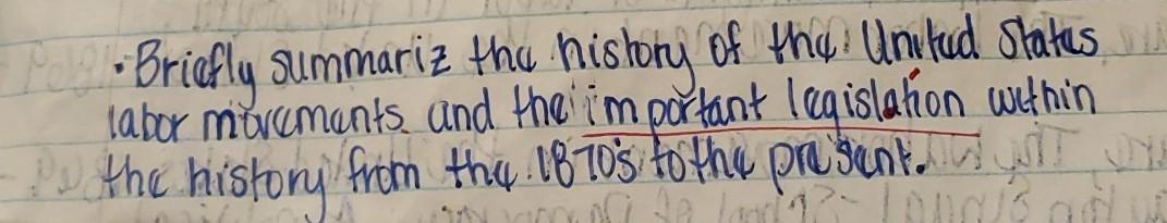 This is a question from my Labor Relations class