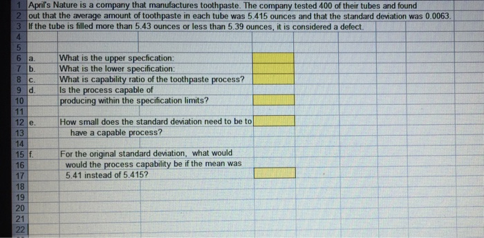 Answer all questions 1 April's Nature is a
