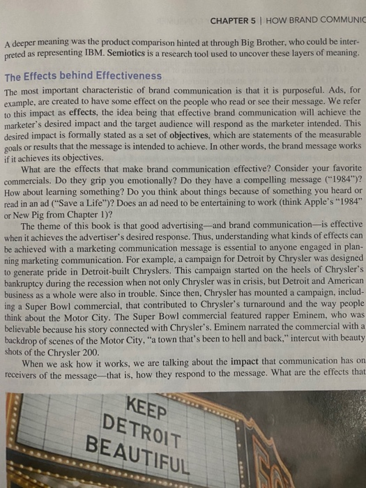 CHAPTER 5 | HOW BRAND COMMUNIC A deeper meaning