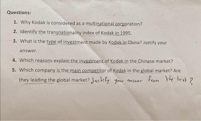 case study about kodak in china when they say