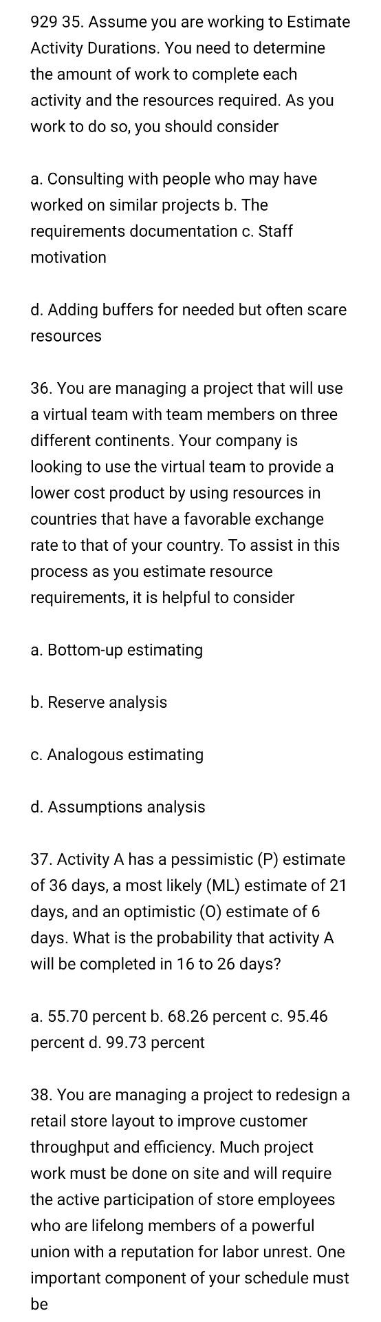 . 929 35. Assume you are working to Estimate